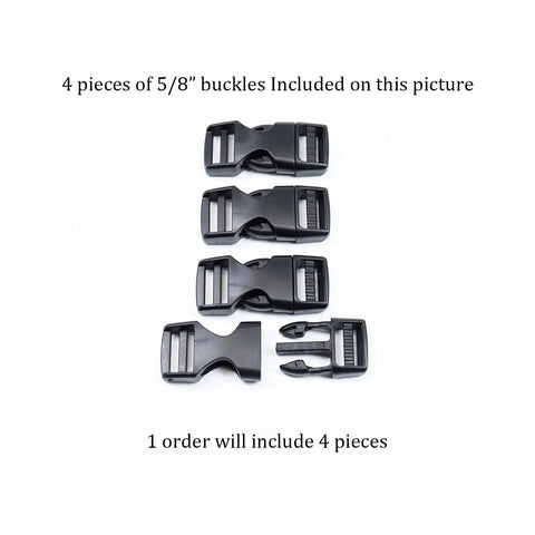 Heavy Duty Side Release Buckles For Bike Helmets Five Eighth Inch Plastic Quick Release Clips Clasp Replacement For Bicycle Helmets Durable No Sew Required Four Pieces