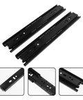 Two Pack Stainless Steel Drawer Slides With Concealed Bottom Mount For Hidden Under Drawer Rails Pro Grade Built To Last Smooth Glide Heavy Duty Cabinet Kitchen Bedroom Drawers 2 Pieces, black concealed pair