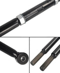 Beefed Up Front Adjustable Panhard Track Bar For 0 To 4 Inch Lift Heavy Duty Off Road Track Rod With Quiet Smooth Bushing Optimized Lubrication For Long Lasting Stability And Rock Solid Steering, black steel close-up
