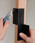 Edge Trimmer Guide Pro Grade Edge Banding Cutter for Cabinet Refacing in use on wood surface