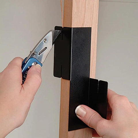 Edge Trimmer Guide Pro Grade Edge Banding Cutter for Cabinet Refacing in use on wood surface