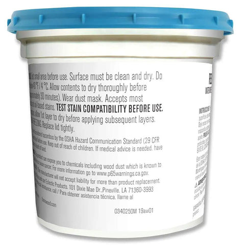 Latex Wood Filler Natural Gallon Low Odor Dries In 15 Minutes Will Not Crack Or Shrink Sandable Paintable Stainable Interior Exterior Use Ideal For Repairing Holes Cracks And Gaps In Wood Trim Furniture And Cabinets