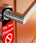 Office Door Hanger Sign Do Not Disturb Double Sided 3.5 x 9.5 Inches Ideal For Do Not Disturb In A Meeting Working From Home Out Of Office BRB Back Soon 8 Pack on door handle