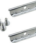 20 Pack Metal End Clips For Rubber Webbing 2x1/2 Inch With Screws Heavy Duty Chair Upholstery End Clips displayed with screws