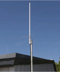 Pre-Tuned Dual-Band Base Antenna For Amateur Radio 144-148 MHz VHF And 430-460 MHz UHF White Fiberglass 43-Inch Omnidirectional Antenna