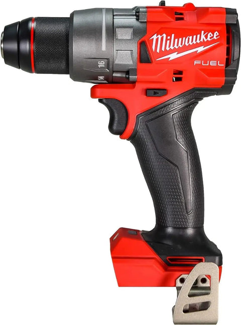 18V Cordless Drill Driver With Half-Inch Chuck, Pro-Grade Brushless POWERSTATE Motor, M18 FUEL, Tool Only with LED Work Light shown side view