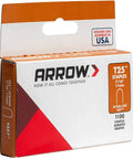 Box of Heavy Duty T25 Round Crown Staples For Cable And Low Voltage Wiring 1100 Pack Leg Length 7 16 Inch Crown Size 5 16 Inch