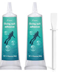 Heavy Duty Wetsuit Repair Glue And Waterproof Sealant For Dive Gear Upkeep in 60g tubes with applicator for easy use.