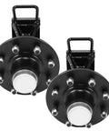 Built Tough Rock Solid 8x6.5 Lug Shipping Container Wheels With Dead Nuts Secure Ratchet Tie Down Kit for smooth cargo hauling.
