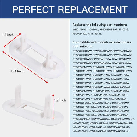 Washer Lid Lock Bezel For GE And Hotpoint Top Load Washing Machines Exact Fit Replacement Easy Install Durable Bezel Replaces 4502680 AP6004904 EAP11736833 PD00034105 PS11736833 for lid lock assembly, 3.34 x 1.4 in