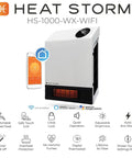 Infrared WiFi Space Heater 1000 Watt Smart Control With App Auto Shutoff Safety Grill and features display