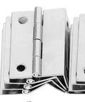 Right Angle Folding Cabinet Door Hinges Kit 10 Pcs 180 Degree Full Overlay Heavy Duty Iron Construction detail