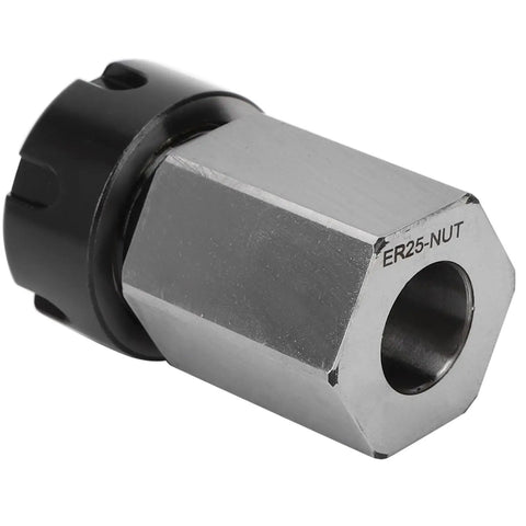 Close-up of Hex Collet Chuck for CNC Lathe Tool Holder with Quick Clamp for Fast Setup and High Precision ER25 Size