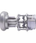 Side view of Portable Micro Hydroelectric Generator 500W For Camping And Emergency Power With 110V Or 220V Output High Turbine System