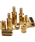 Three Hundred Pcs M3 Hex Head Screws Set With Threaded Pillars Male And Female, brass standoffs and hex pillars