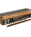 0.27 Caliber Plastic 10-Shot Strip Load Brown Imported 100-Count Durable Quick Load For 0.27 Caliber Tools Box and Strip