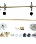 Go Kart Rear Axle Assembly Kit With 29 Inch Overall Length Aluminum Live Axle And Steel Brake Disc For DIY Go Kart ATV Quad Buggy Mini Bike Complete Wheel Hub Kit Built Tough And Ready view