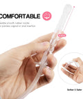Reusable Vaginal Cleansing System For Women, 300ml Capacity, Clear Nozzle Douche, Latex Free, BPA Free, Close-up of nozzle in hand