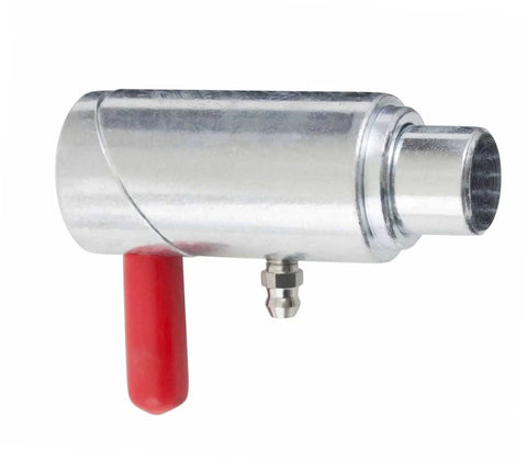 Heavy Duty 5/8 Cam Lock Twist Lock Plunger Pin For Tow Trucks And Recovery Trucks Zinc Plated spring loaded hitch pin with red handle.