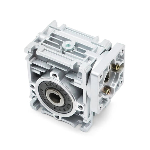 NMRV 030 Worm Gear Reducer 80 To 1 For NEMA 23 Motors 12V Ready Flange Input Shaft And Output Shaft