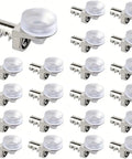 Heavy Duty Shelf Brackets With Glass Cabinet Shelf Pins for bookcase cupboard and closet in a 22-piece wall mount set