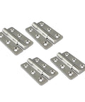 4 Pack 120 Mm 304 Stainless Steel Hinges Featuring A Kickass Mirror Polish Finish For Marine Boat Hardware And Heavy Duty Cabinet Doors