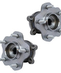 Rear Wheel Bearing And Hub Assembly Set For AWD Nissan Juke 2014 To 2017, Rogue 2014 To 2019, Rogue Select 2014 To 2015, And Rogue Sport 2017 To 2022 in metallic finish
