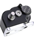 Ultralight Portal LCG Transmission Gearbox With Slipper Pad for One Tenth Scale Cheater Rigs Capra SCX10 III AR45, black side view