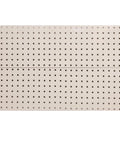 Heavy Duty Pegboard Wall Storage Shelf With Rust Proof Steel Frame And Wooden Pegboard Panel Set features a smooth cream panel with square holes.