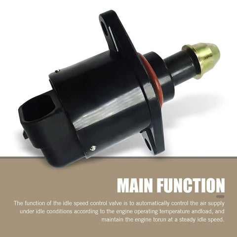 High Grade Car Idle Speed Control Valve Throttle Stepper Motor For Dead Serious Engine Stability Direct Oem 9038010526 black motor side view.