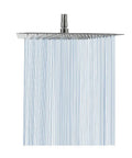 Ultra Thin 12 Inch Square Rain Shower Head With High Flow Stainless Steel For Full Body Coverage, Brushed Nickel Finish, Waterfall Style