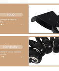 Heavy Duty Slider Wheels Rock Solid Construction For Quiet Barn Door Cabinet Sliding Track Gliding flexible black rollers with brackets.