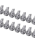 Set of 15 25mm stainless steel pulley wheels for lifting rope blocks and kayak boat gear, showing sleek, durable design.