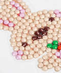 Diamond Art Kits For Kids And Adults Beginners Easy To Do By Numbers Animal Theme Sticker Craft close-up of colorful resin beads
