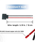 Beefed Up Premium Coolant Level Sensor Connector Pigtail For VW And Audi Vehicles Fits Jetta Golf GTI Passat Tiguan Beetle EOS Atlas Arteon Taos Touareg CC Rabbit A3 A4 A5 A6 A7 A8 Q5 S4 S5 S6 TT Replacement 1K0973202A, 15 cm wire