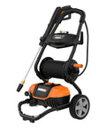 1600 PSI Electric Pressure Washer With Rolling Cart, 2240 Max PSI, 1.93 GPM, 13A Motor, Black And Orange, Beast Cleaning