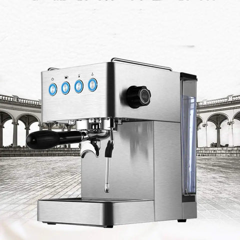 Top Shelf Bean To Cup Coffee Machine And Manual Italian Espresso Brewer with stainless steel build and visible controls.