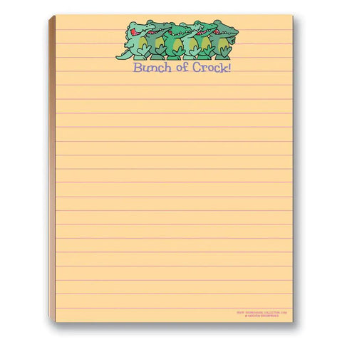Funny Notepads Assorted Pack Of Four 4.25 By 5.5 Inch Note Pads With Office Humor And Hilarious Messages Perfect Gift For Coworkers Women And Men Made In The USA Cute Notepad And Fun Office Supplies For Home Or Work, Bunch of Crock design