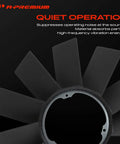 Heavy Duty Engine Radiator Cooling Fan Blade Compatible With BMW E46 E36, features eleven angled blades for quiet operation.