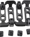 Dtacke cooler latch set with black rubber T-handle draw latches, 160mm length (4 pieces)