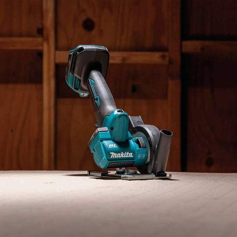 18V LXT Brushless Cordless 3 Inch Cut Off Tool, Tool Only With One Hand Operation shown on a wooden surface