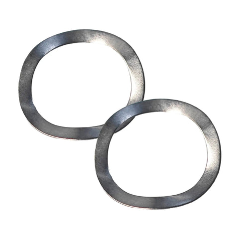 Tough As Nails M16 Wave Spring Washers A Pack Of Fifty showing two stainless steel washers designed for heavy machinery use.