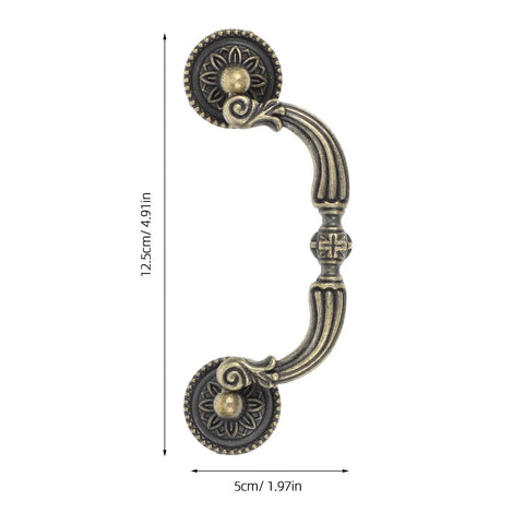 Vintage Bail Drawer Pull Handles Two Pack Antique European Style Cabinet And Dresser Pulls 121mm Rustic Wardrobe Hardware