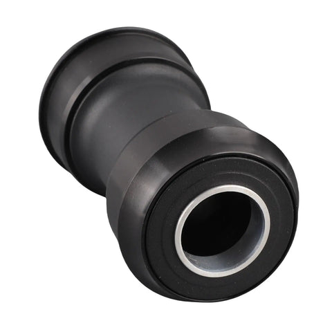 PF30 24mm Press Fit Bottom Bracket For Mountain Bikes With Beefy Aluminum Alloy Body And Sealed Bearings Ultra Lightweight BB For PF30 Frames With Smooth Friction Free Rotation Durable Crankset Part For Trail Ready Rides, black press-fit part