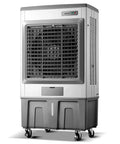 Beat The Humidity Fast With This No Sweat Evaporative Air Cooler And Swamp Cooler with 47 gallon tank and wheels.