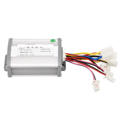 24V 1000W Brushed Electric Speed Controller For E Bike Conversion With Smart Mcu Chip Protection, aluminum alloy construction, wiring harness.