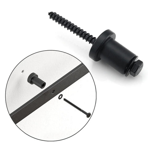 Five Pack One And One Sixteenth Inch Barn Door Wall Spacers With Screws For Sliding Barn Door Hardware Track Replacement Parts Carbon Steel Rust Resistant Mounting Brackets Durable Clamp Fittings For Secure Wall Attachment