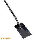 46 Inch Steel Flat Spade With Ergonomic D-Handle For Lawn Edging And Tough Digging, shown with black steel blade