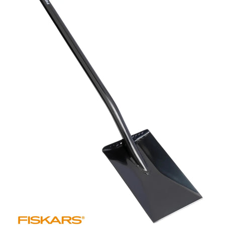 46 Inch Steel Flat Spade With Ergonomic D-Handle For Lawn Edging And Tough Digging, shown with black steel blade