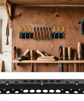 Wall Mounted Screwdriver And Pliers Organizer With 18 Slots, Carbon Steel Heavy Duty Tool Rack for Small Tools in garage